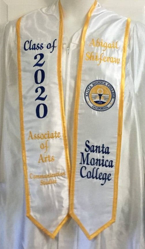 Bluefield State College Graduation Stole/ College Graduation Stole/ Personalized Stole/ Memory Stole/ Free Shipping