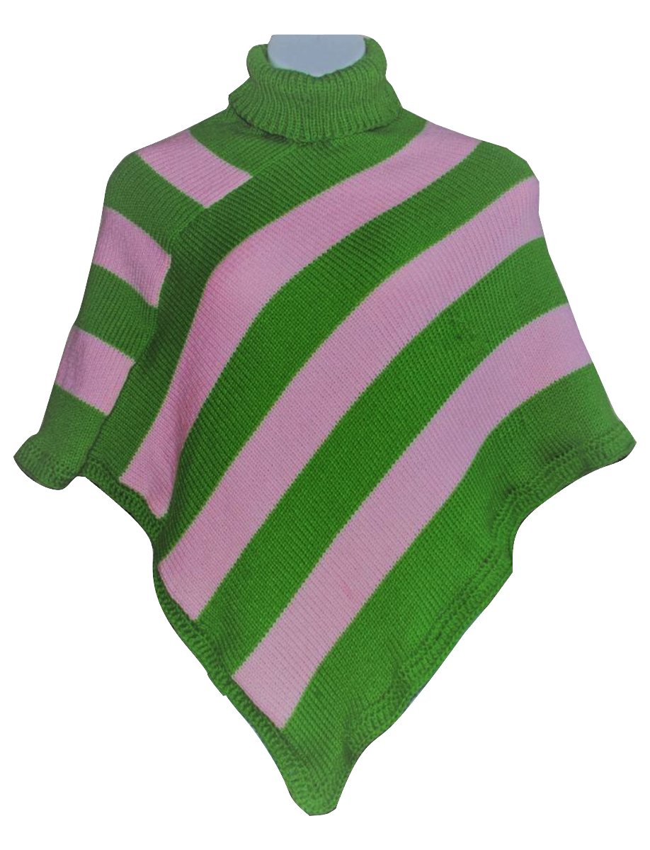 Custom Knit Poncho/ Adult Size/ One Size Fits Most