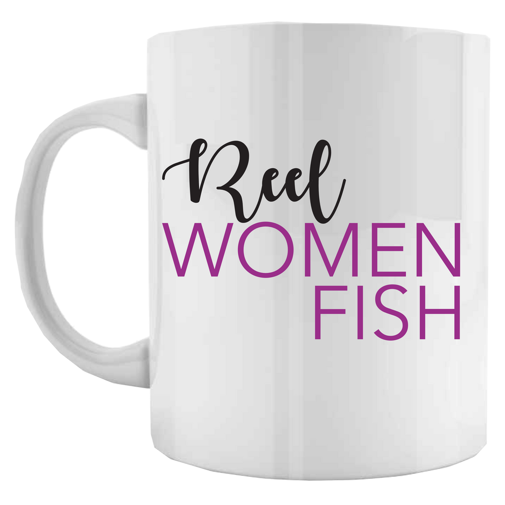 Reel Women Fish Coffee Mug/Fishing Mug/ Personalized Coffee Mug/Vacation Coffee Mug/Pick Your Theme/ Custom Picture Coffee Mug