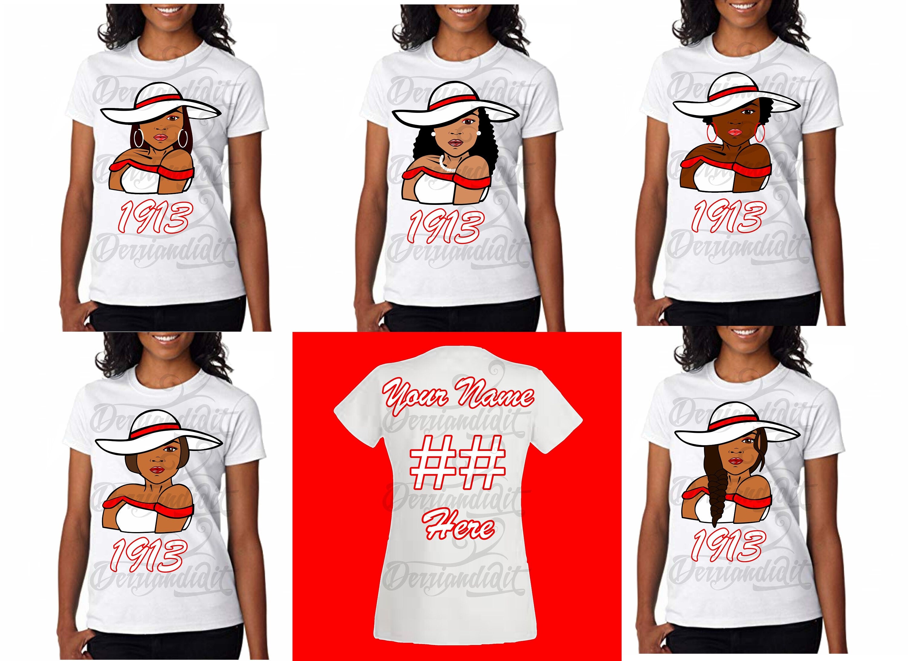 Custom T-Shirt 1913/Pick Your Style/ Pick Your Theme/ Line Shirts / Free Shipping