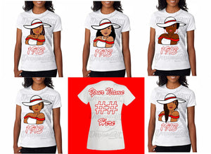 Custom T-Shirt 1908/Pick Your Style/ Pick Your Theme/ Line Shirts / Free Shipping