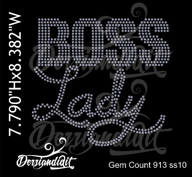 Boss Lady Rhinestone Design/ Instant Download/ SVG Design