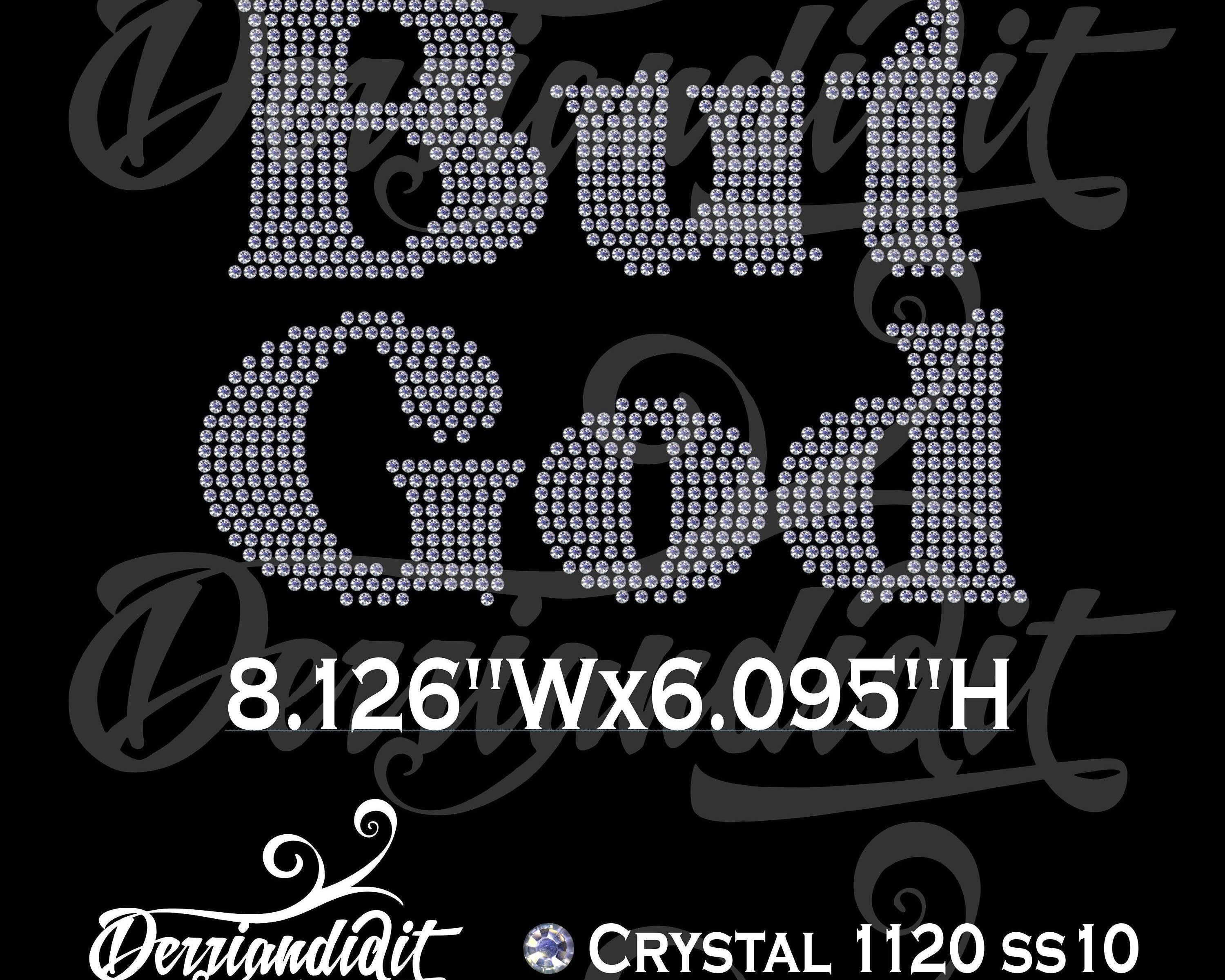 But God Rhinestone Design/ Christian Rhinestone Template Download/ Instant Download/ SVG Design/ Rhinestone Template