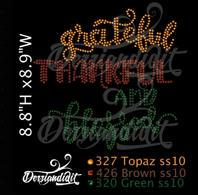 Thanksgiving Rhinestone Design/ Instant Download/ SVG Design