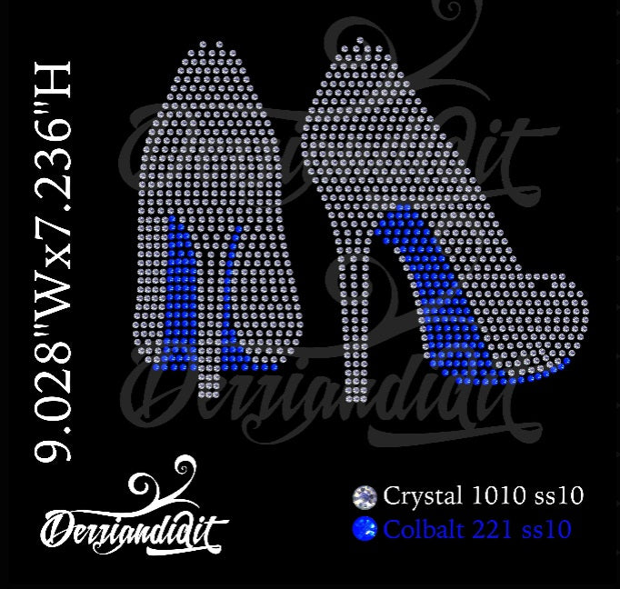 High Heels Rhinestone Design/ Instant Download/ SVG Design/ Rhinestone Template