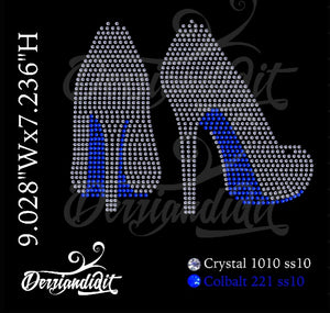 High Heels Rhinestone Design/ Instant Download/ SVG Design/ Rhinestone Template