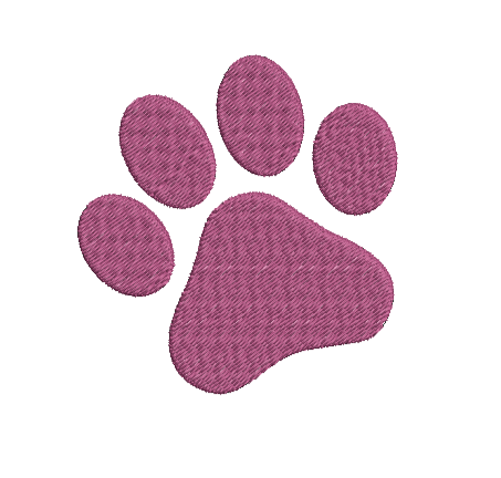 Paw Print Embroidery File/ Instant Download Paw Print Embroidery File/ Machine Embroidery Paw Print Embroidery Design for Embroidery Machine  6 Sizes