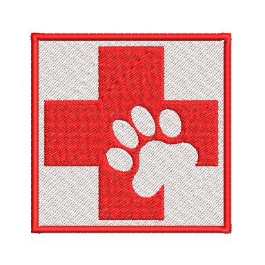 Service Animal Embroidery Design/Instant Download Embroidery Service Animal Embroidery Design 4 Sizes