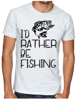 I'd Rather Be Fishing Tee Shirt