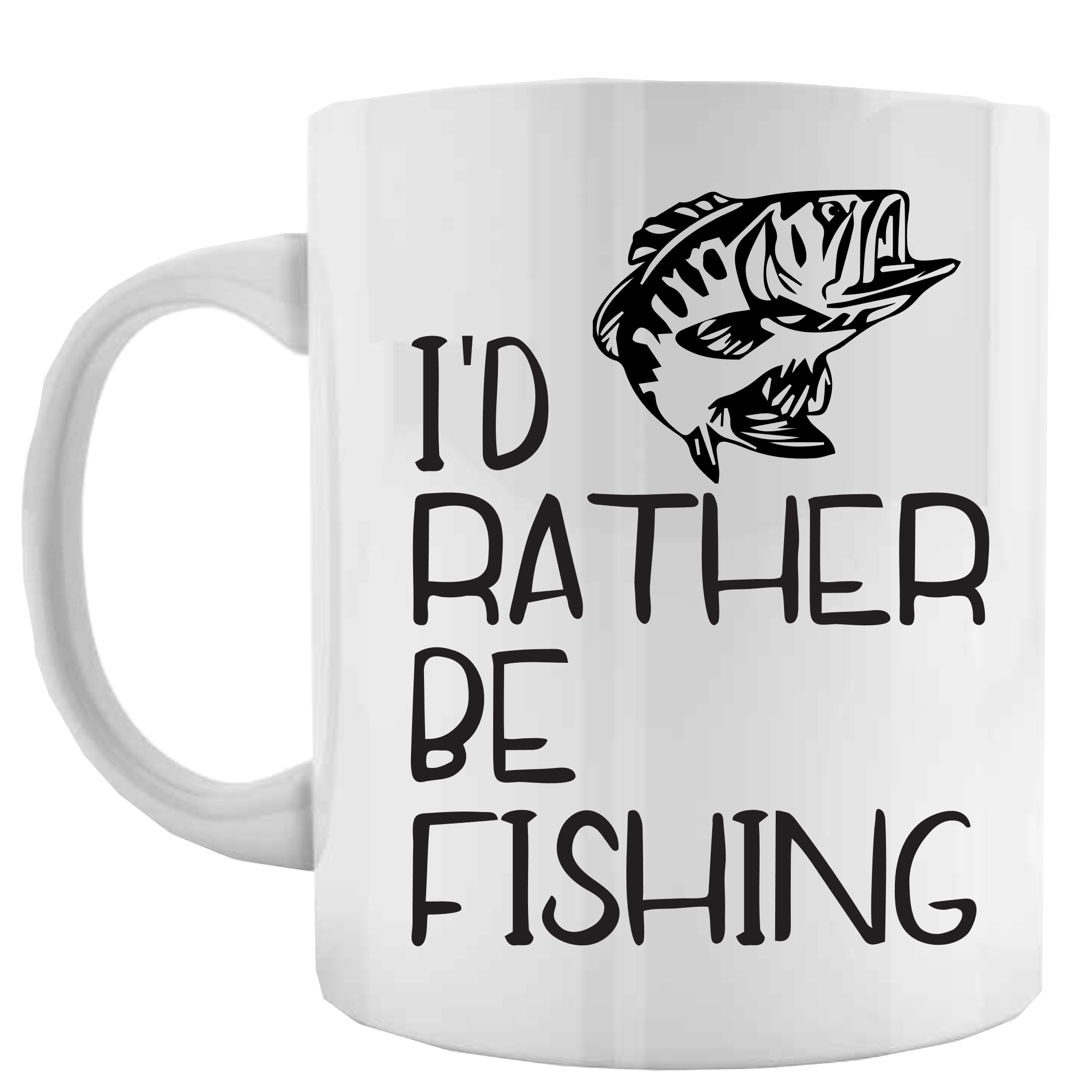 I'd Rather Be Fishing Coffee Mug - Fishing Mug - Derrian Didit