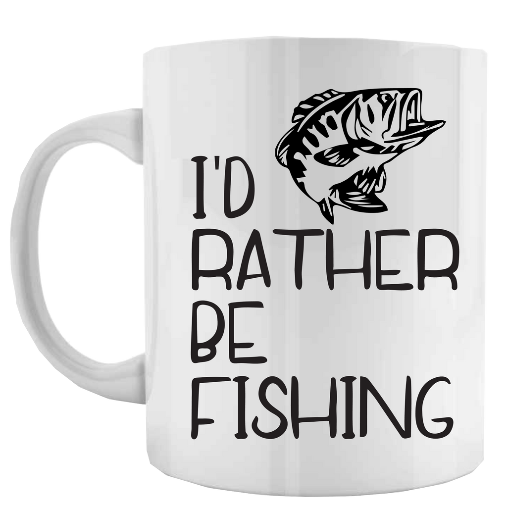 I'd Rather Be Fishing Coffee Mug/Fishing Mug/ Personalized Coffee Mug/Vacation Coffee Mug/Pick Your Theme/ Custom Picture Coffee Mug