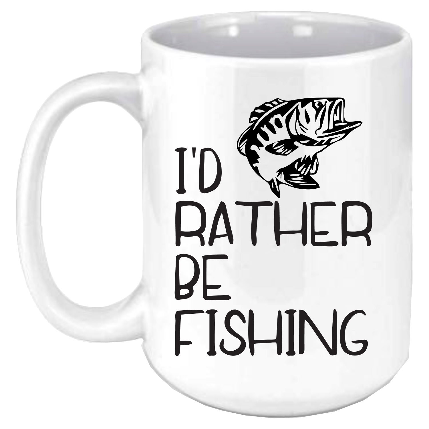 I'd Rather Be Fishing Coffee Mug - Fishing Mug - Derrian Didit – Derrian  Did It Custom Creations