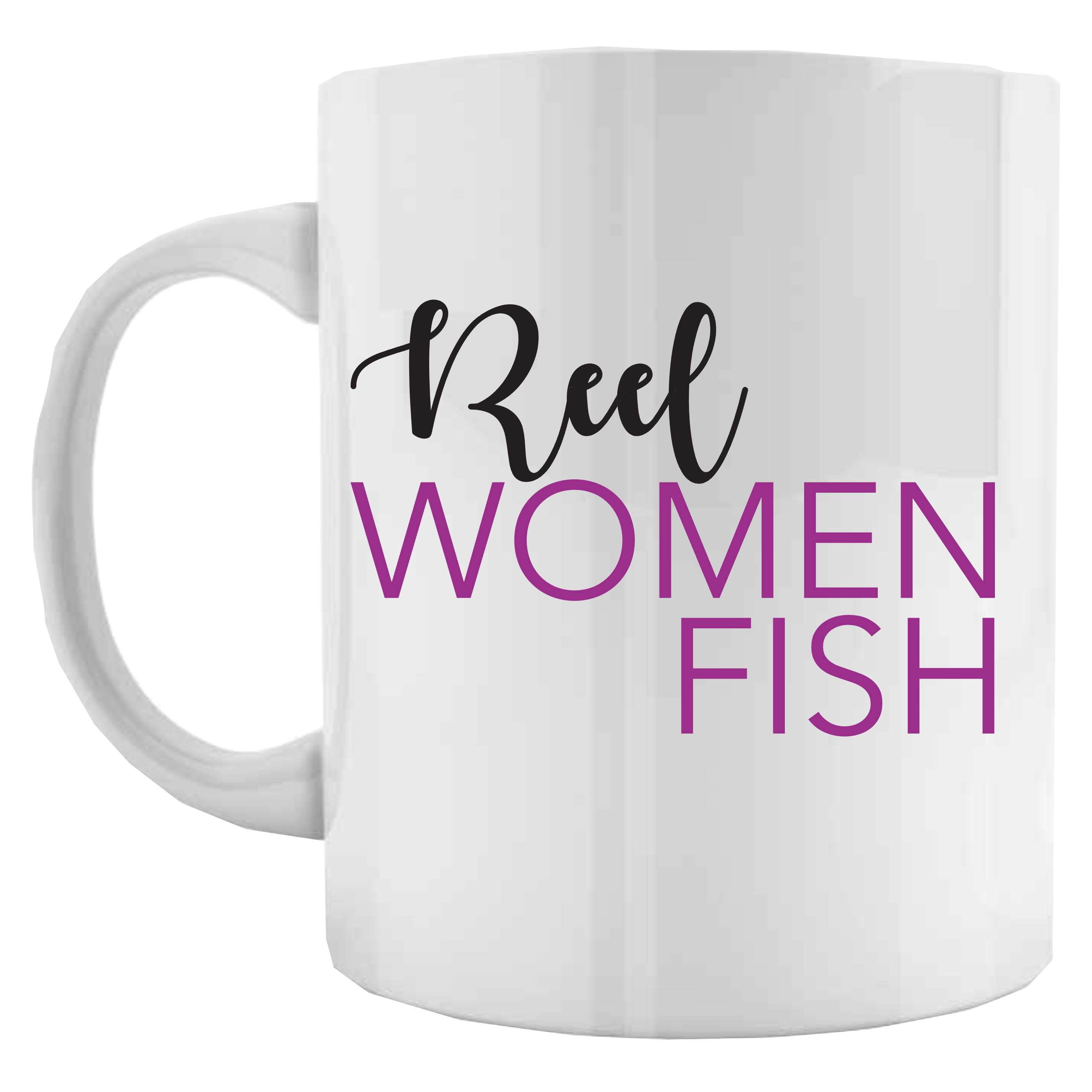 Reel Women Fish Coffee Mug/Fishing Mug/ Personalized Coffee Mug/Vacation Coffee Mug/Pick Your Theme/ Custom Picture Coffee Mug