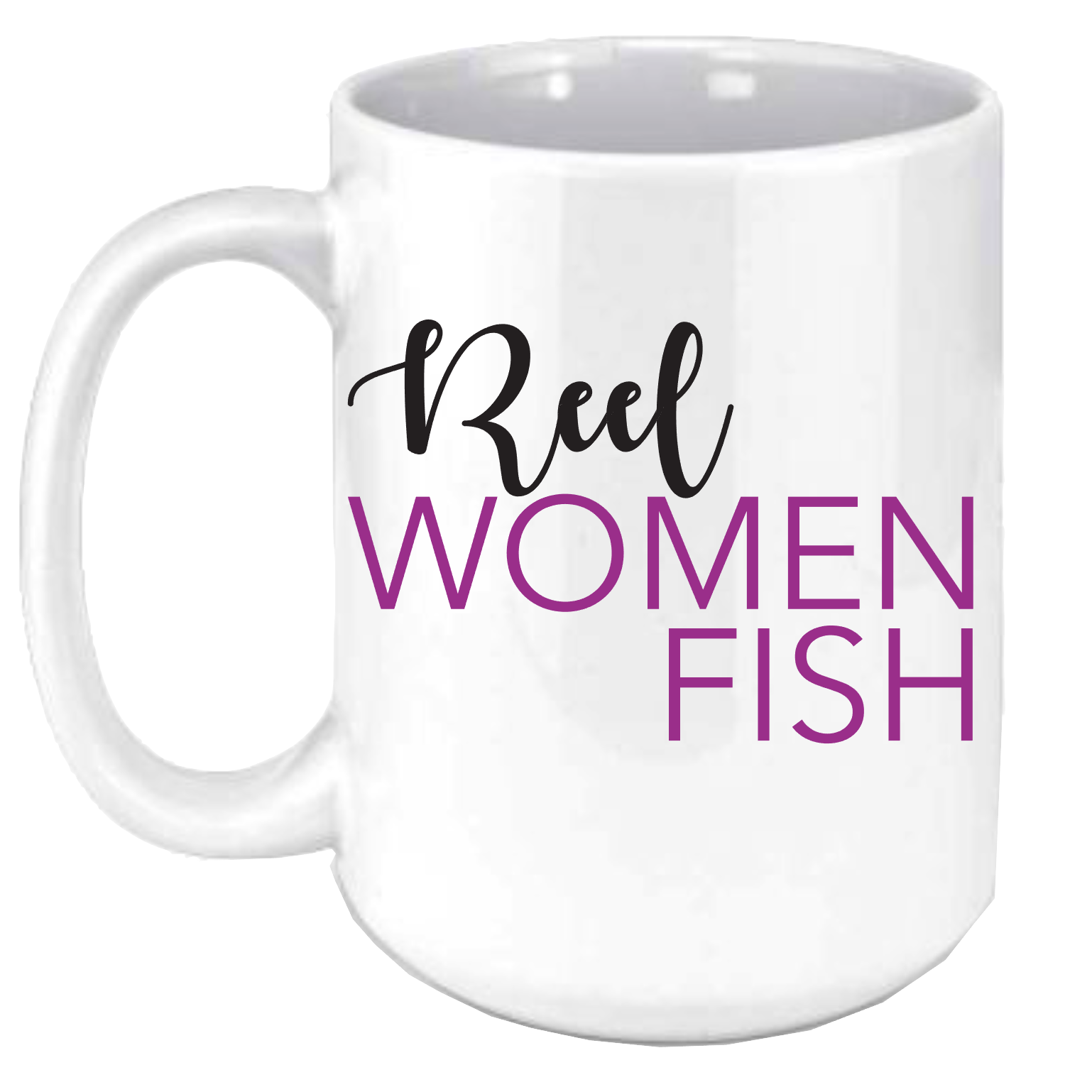 Reel Women Fish Coffee Mug/Fishing Mug/ Personalized Coffee Mug/Vacation Coffee Mug/Pick Your Theme/ Custom Picture Coffee Mug