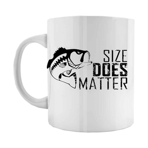 Size Does Matter Coffee Mug/Fishing Mug/ Personalized Coffee Mug/Vacation Coffee Mug/Pick Your Theme/ Custom Picture Coffee Mug