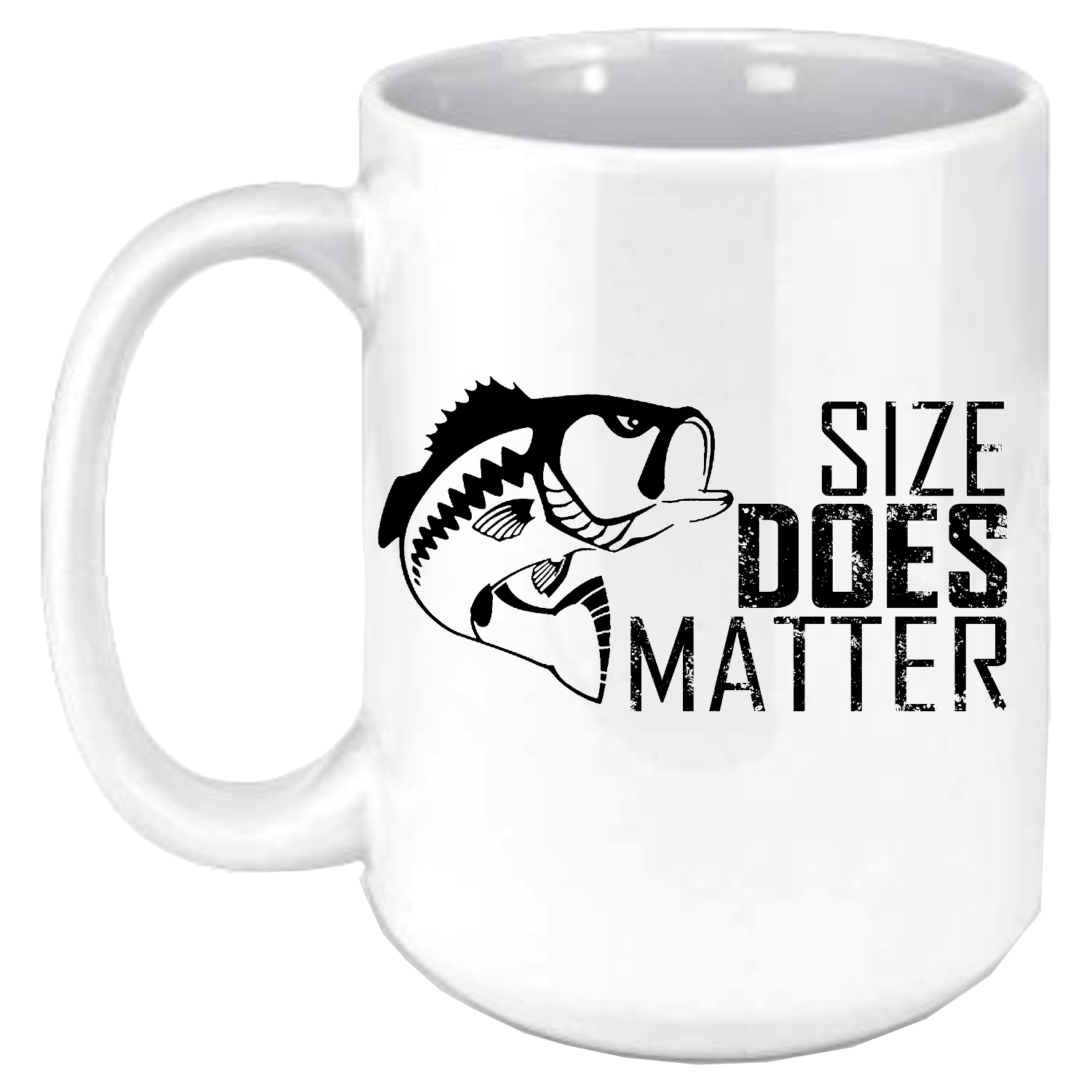 Size Does Matter Coffee Mug/Fishing Mug/ Personalized Coffee Mug/Vacation Coffee Mug/Pick Your Theme/ Custom Picture Coffee Mug