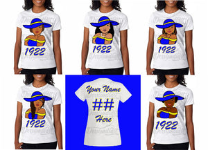 Custom T-Shirt 1908/Pick Your Style/ Pick Your Theme/ Line Shirts / Free Shipping