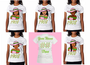 Custom T-Shirt 1908/Pick Your Style/ Pick Your Theme/ Line Shirts / Free Shipping